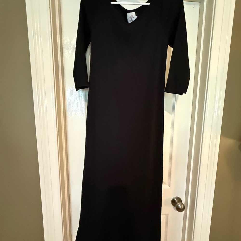 Hatch the nines black knit maternity dress